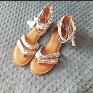 NWOB Not Rated Beaded Gladiator Sandals Size 7.5